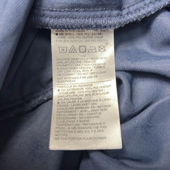 Janie and Jack 100044311 Navy Velvet Faux Fur Collar Jumpsuit NWT size 18-24 mon - Picture 10 of 10